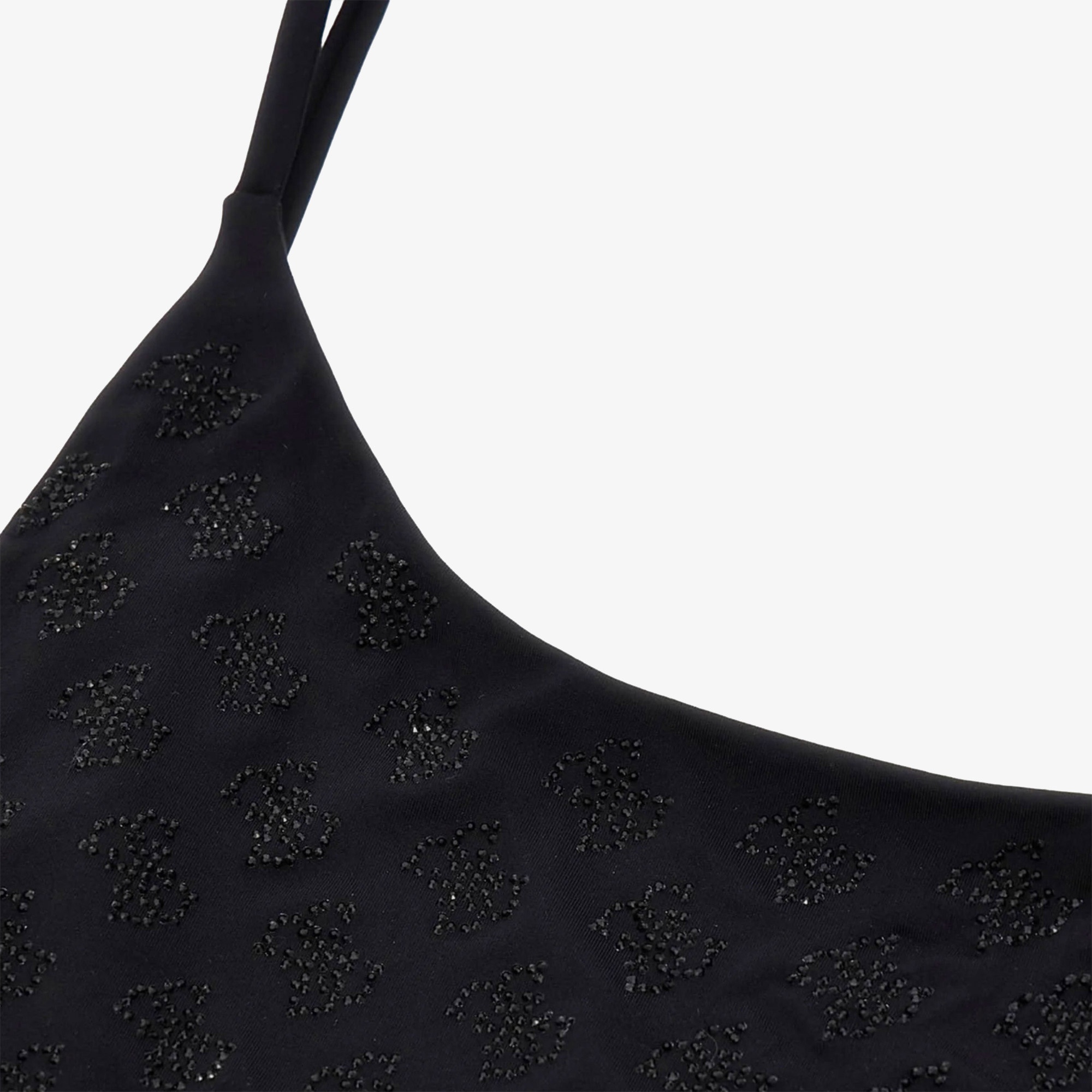 Guess 4G Rhinestone Kadın Siyah Mayo