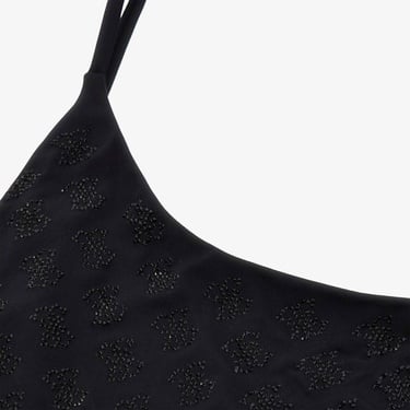  Guess 4G Rhinestone Kadın Siyah Mayo