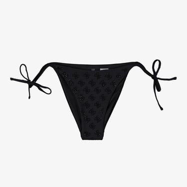  Guess 4G Rhinestone Kadın Siyah Bikini Altı