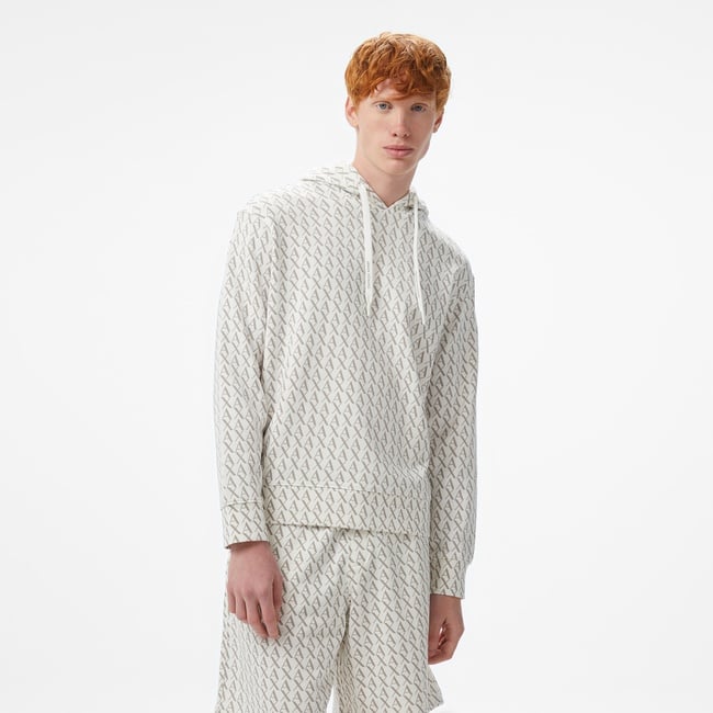  Armani Exchange Erkek Beyaz Kapüşonlu Sweatshirt