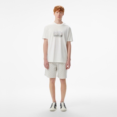  Armani Exchange Erkek Beyaz Bermuda Şort