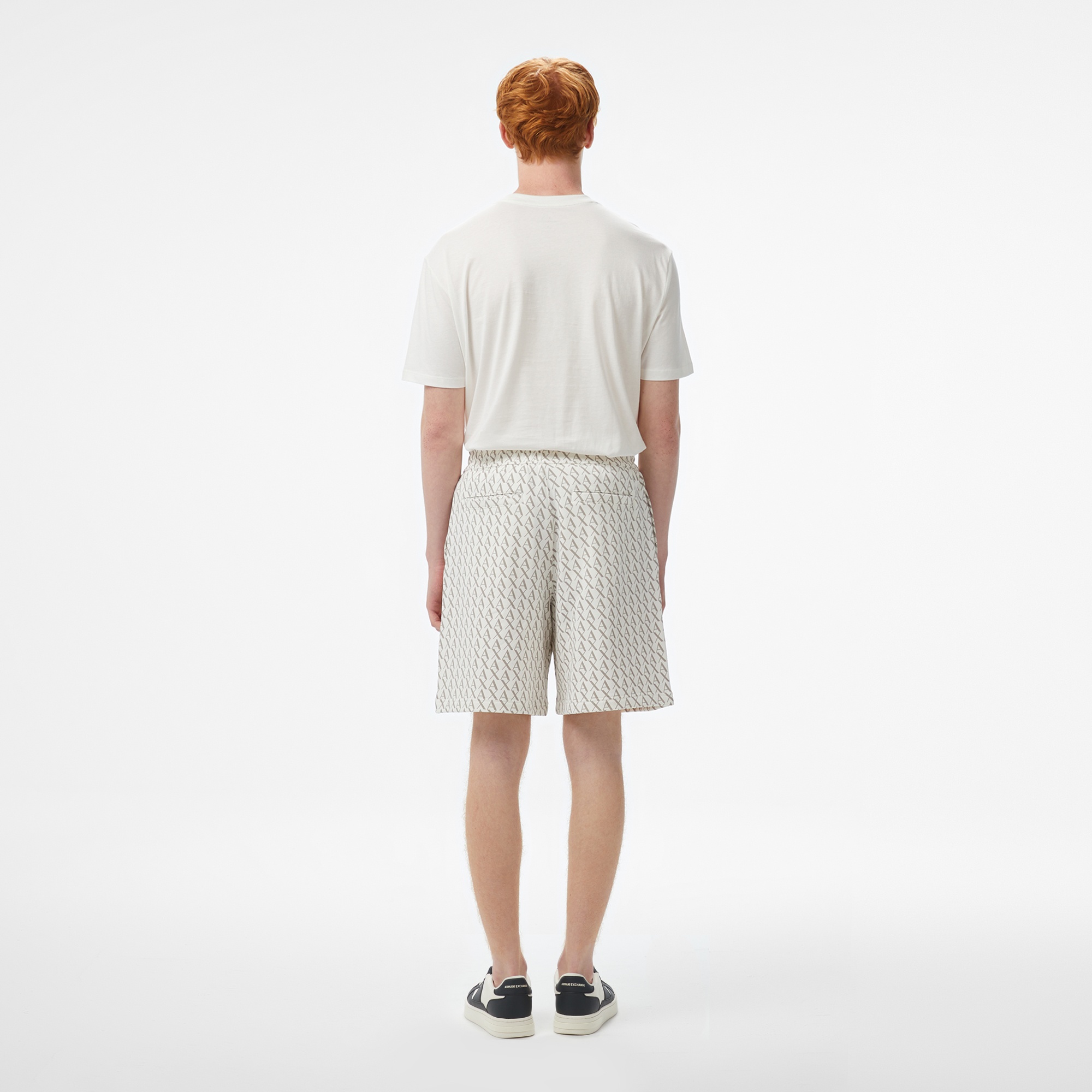 Armani Exchange Erkek Beyaz Bermuda Şort