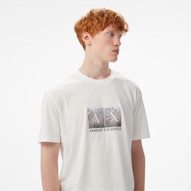  Armani Exchange Erkek Beyaz Bermuda Şort