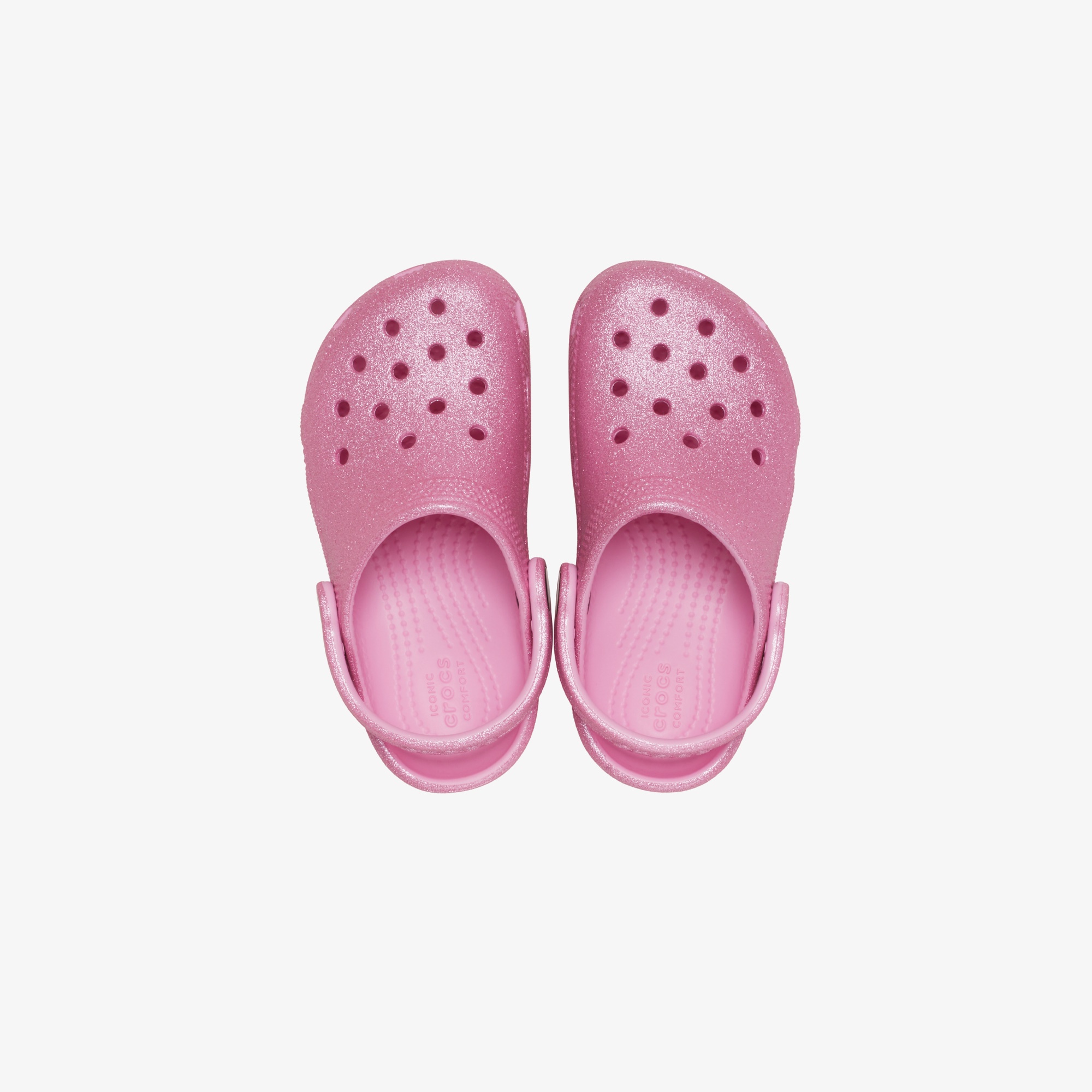 Crocs Classic Glitter Clog Bebek Pembe Terlik