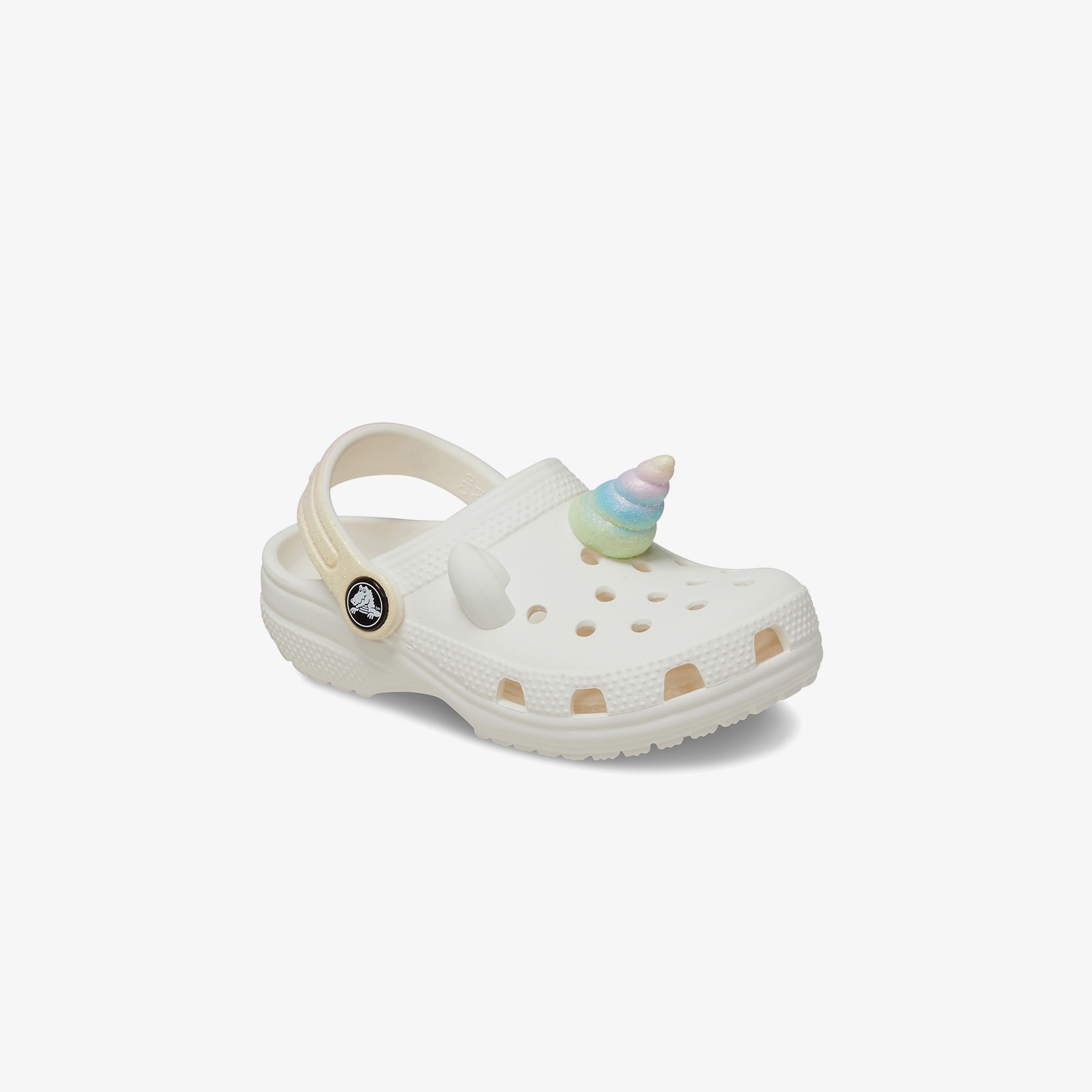 Crocs Classic I AM Rainbow Unicorn Bebek Beyaz Terlik