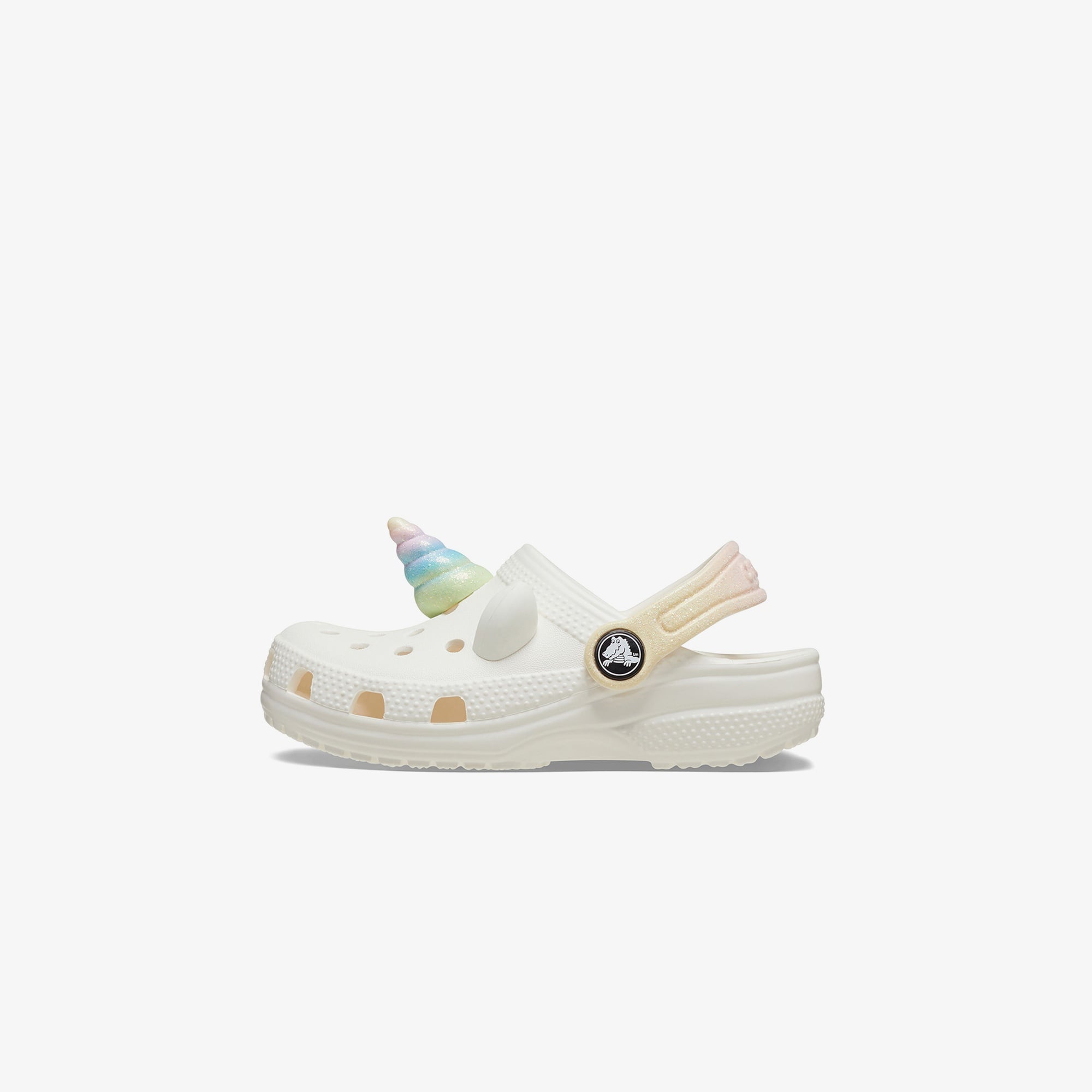 Crocs Classic I AM Rainbow Unicorn Bebek Beyaz Terlik