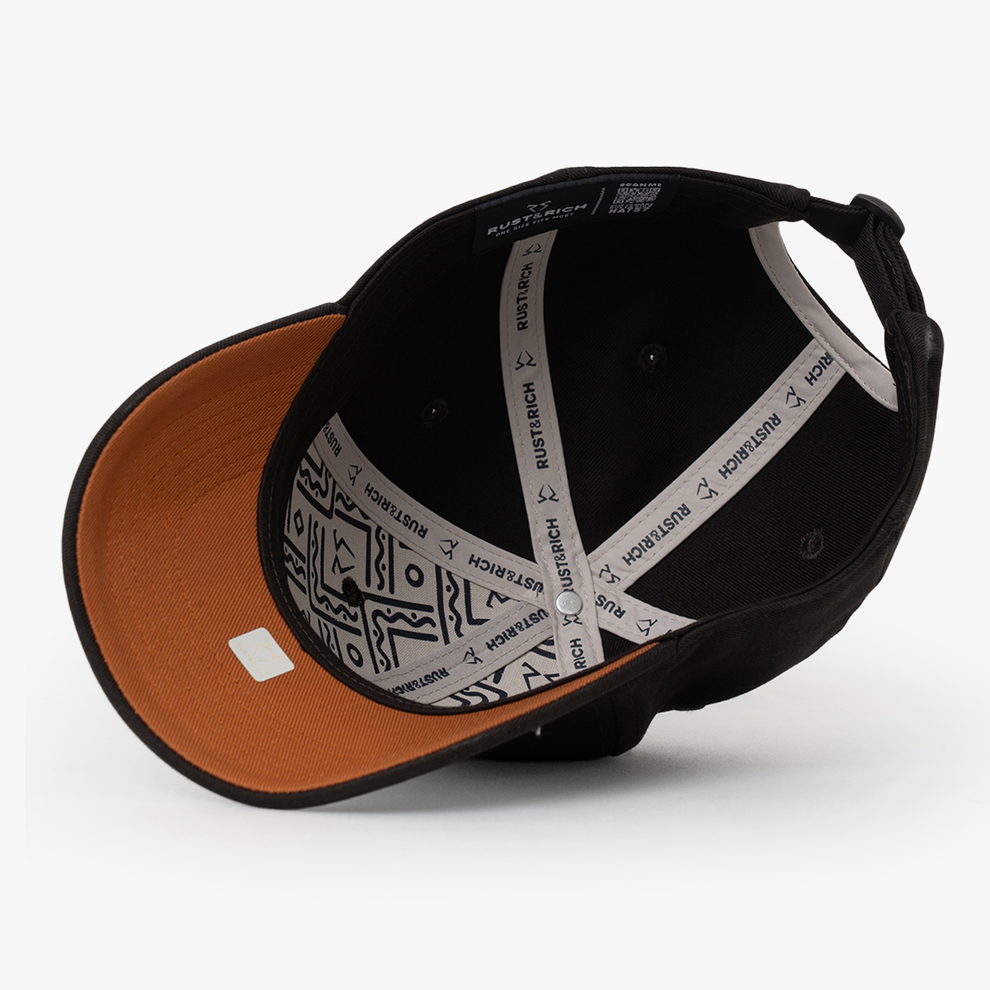 RustandRich Kadın Erkek Kahverengi Baseball Şapka-Timeless Collection-Basic