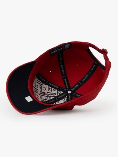  RustandRich Kadın Erkek Kırmızı Baseball Şapka-Timeless Collection-Basic