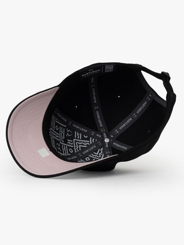  RustandRich Kadın Erkek Siyah Baseball Şapka-Timeless Collection-Basic