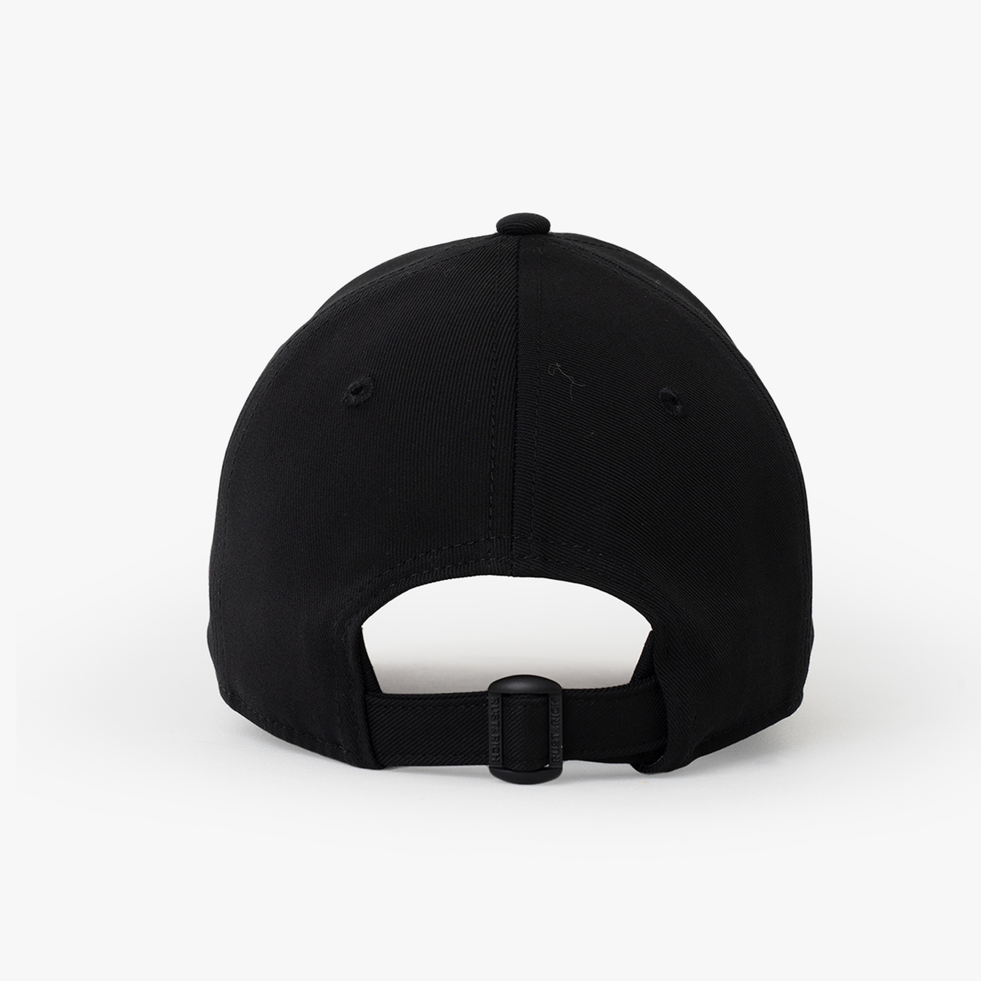 RustandRich Kadın Erkek Siyah Baseball Şapka-Timeless Collection-Basic