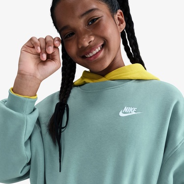  Nike Sportswear Club Fleece Çocuk Yeşil Sweatshirt