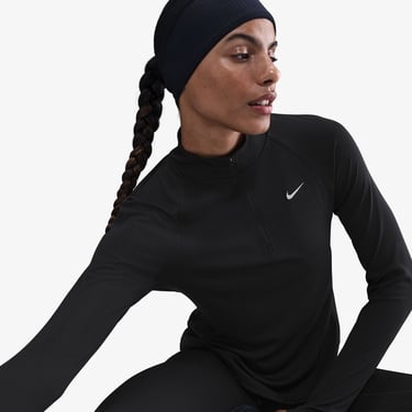  Nike Dri-Fit Tempo Swoosh Run Kadın Siyah T-Shirt