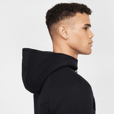  Nike Tech Fleece Erkek Siyah Kapüşonlu Hoodie
