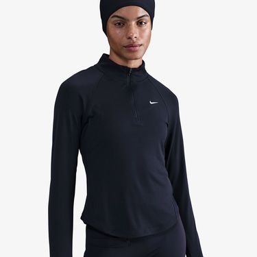  Nike Dri-Fit Tempo Swoosh Run Kadın Siyah T-Shirt