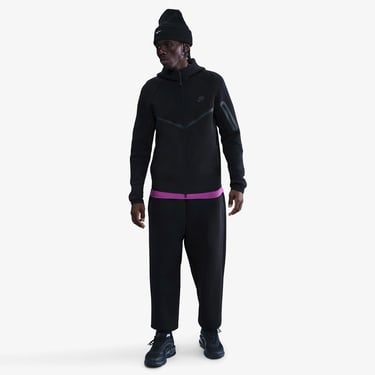  Nike Tech Fleece Erkek Siyah Kapüşonlu Hoodie
