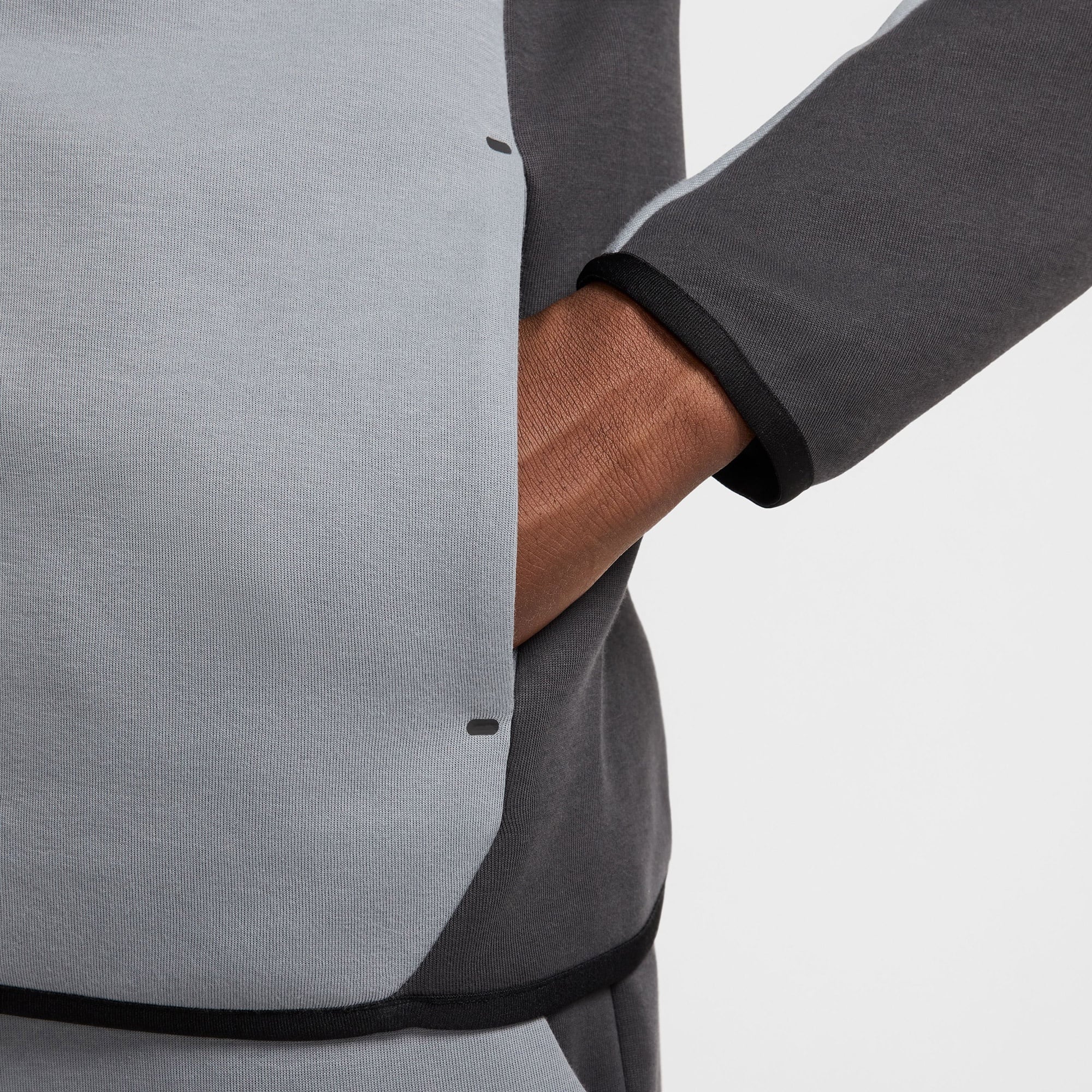 Nike Tech Fleece Erkek Gri Kapüşonlu Hoodie