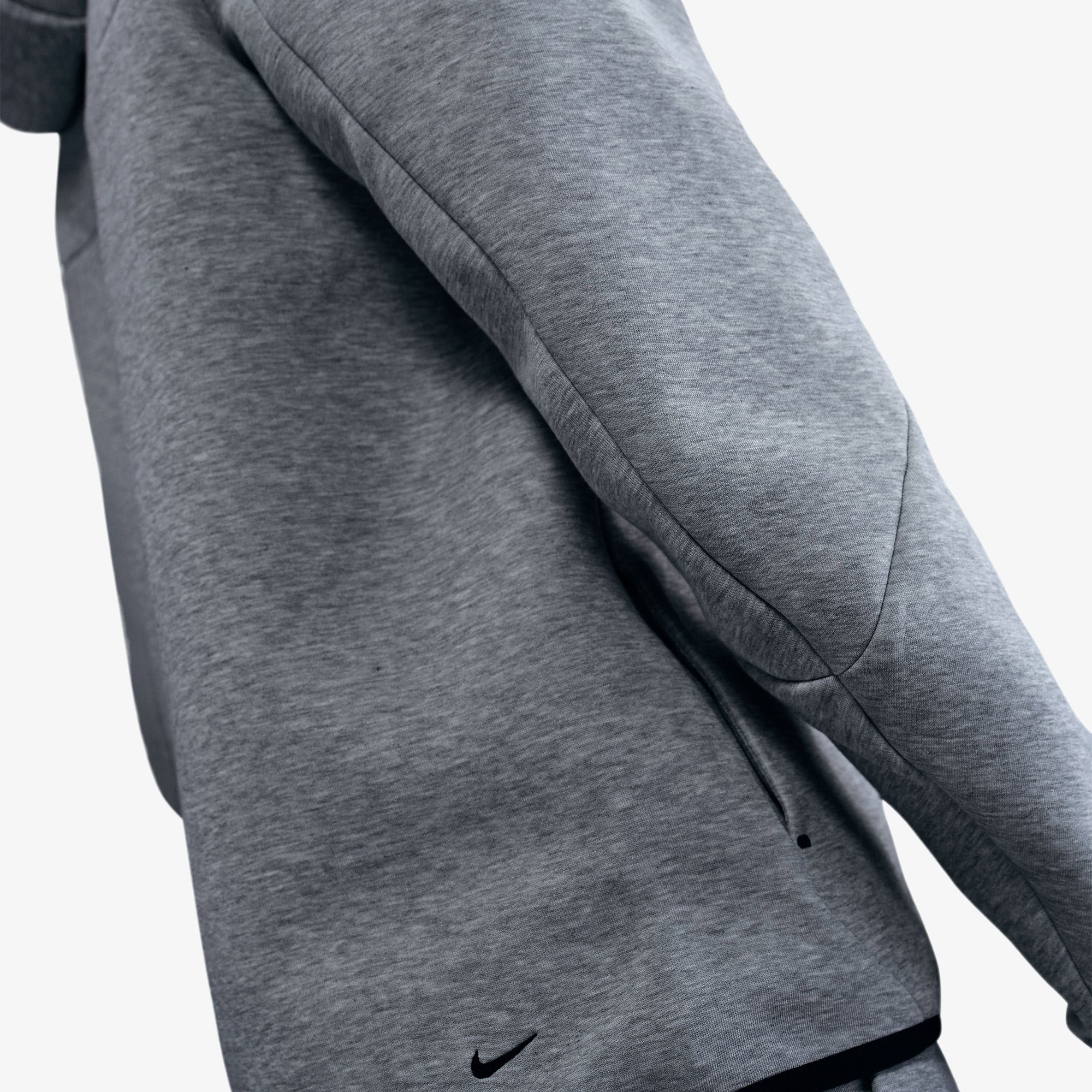 Nike Tech Fleece Erkek Gri Kapüşonlu Hoodie