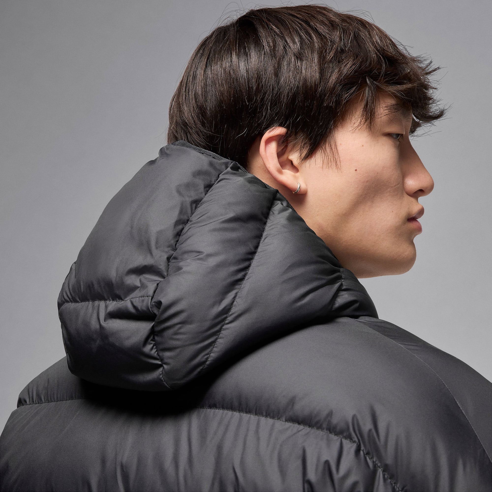 Jordan Brooklyn Puffer Erkek Siyah Mont