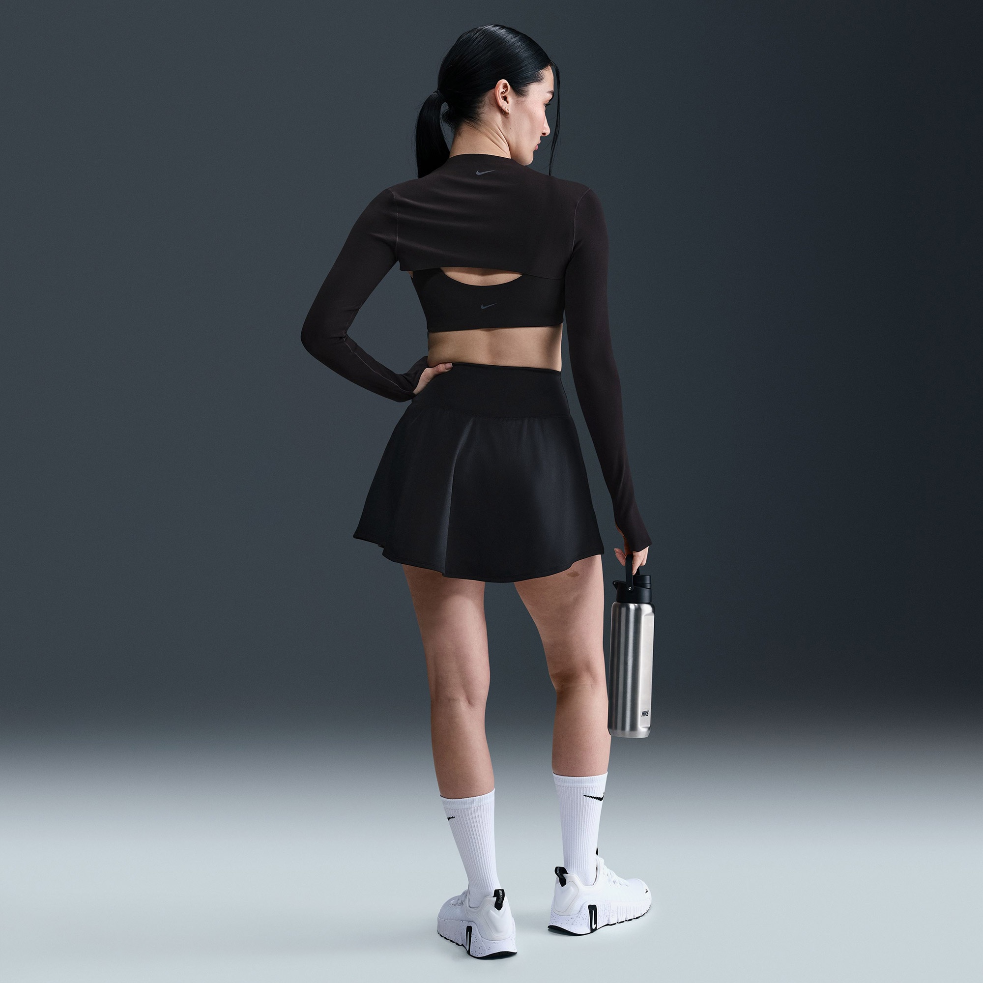 Nike One Dri-Fit Kadın Siyah Etek