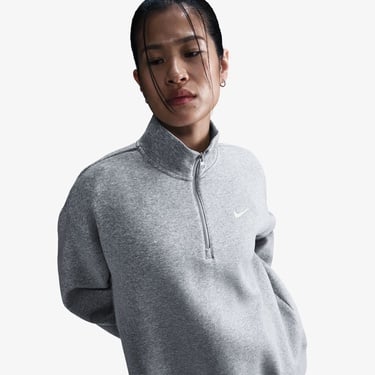  Nike Sportswear Phoenix Fleece Kadın Gri Sweatshirt