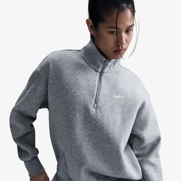  Nike Sportswear Phoenix Fleece Kadın Gri Sweatshirt