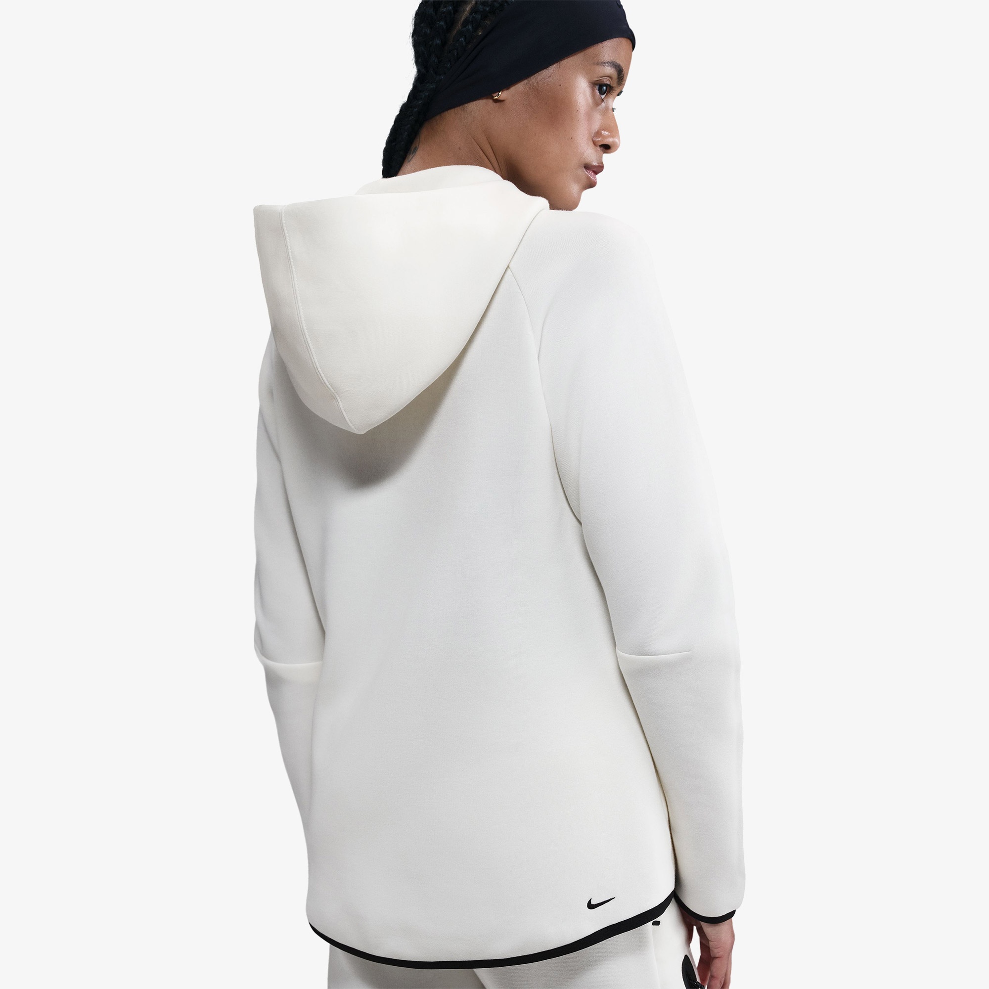 Nike Sportswear Tech Fleece Windrunner Kadın Beyaz Eşofman Üstü