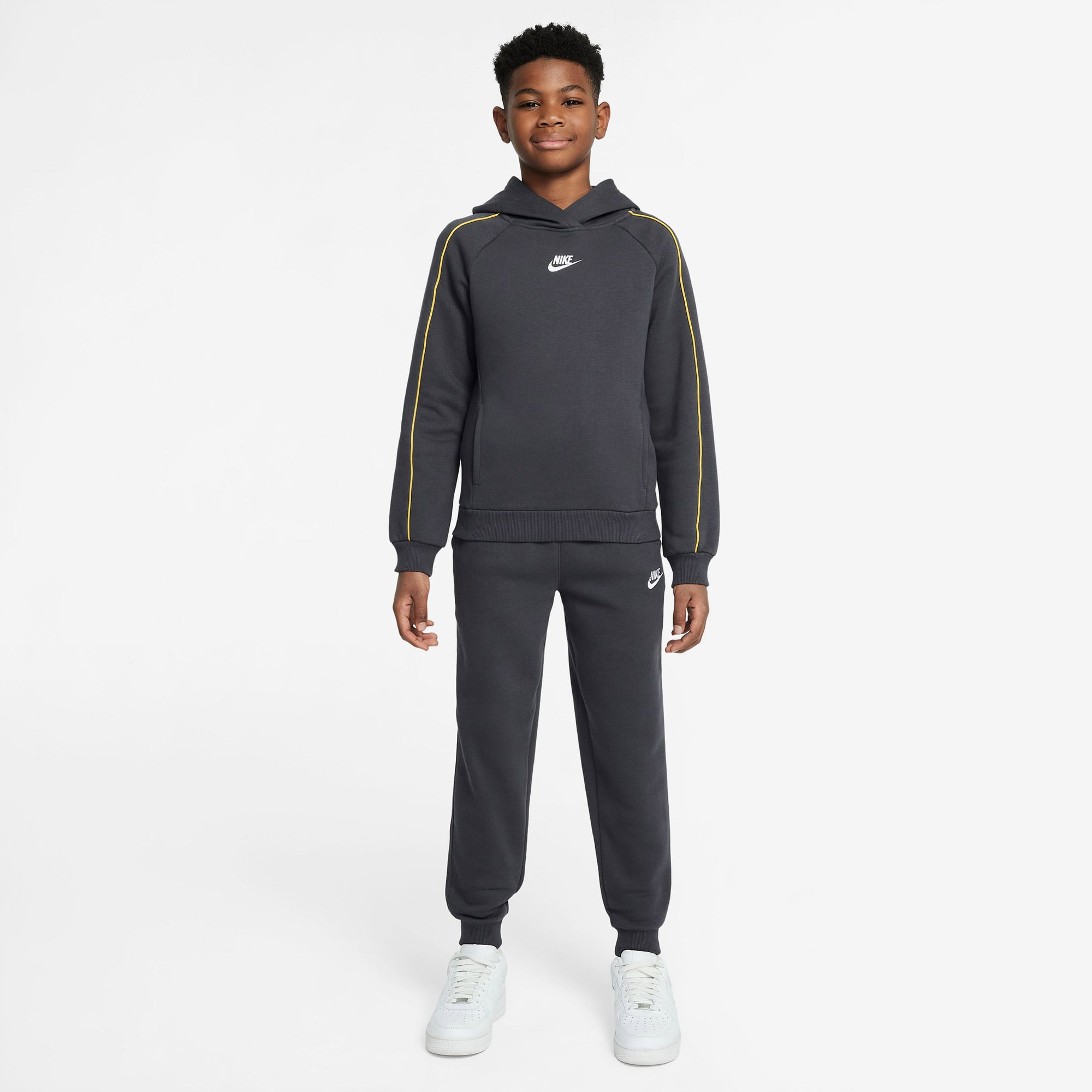  Nike Sportswear Club Fleece Çocuk Gri Eşofman Takımı
