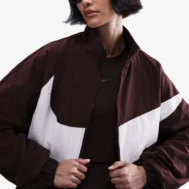  Nike Sportswear Logo Kadın Bordo Ceket
