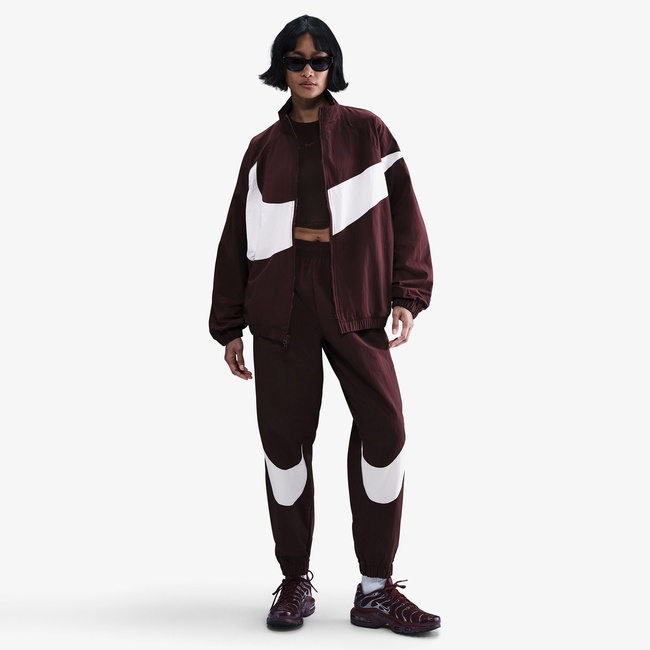  Nike Sportswear Logo Kadın Bordo Ceket