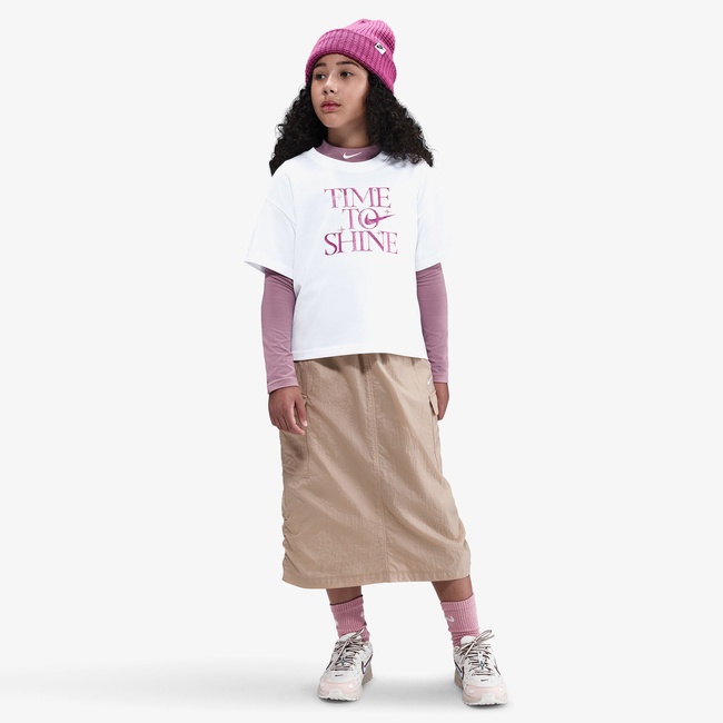  Nike Sportswear Empower Shine Çocuk Beyaz T-Shirt