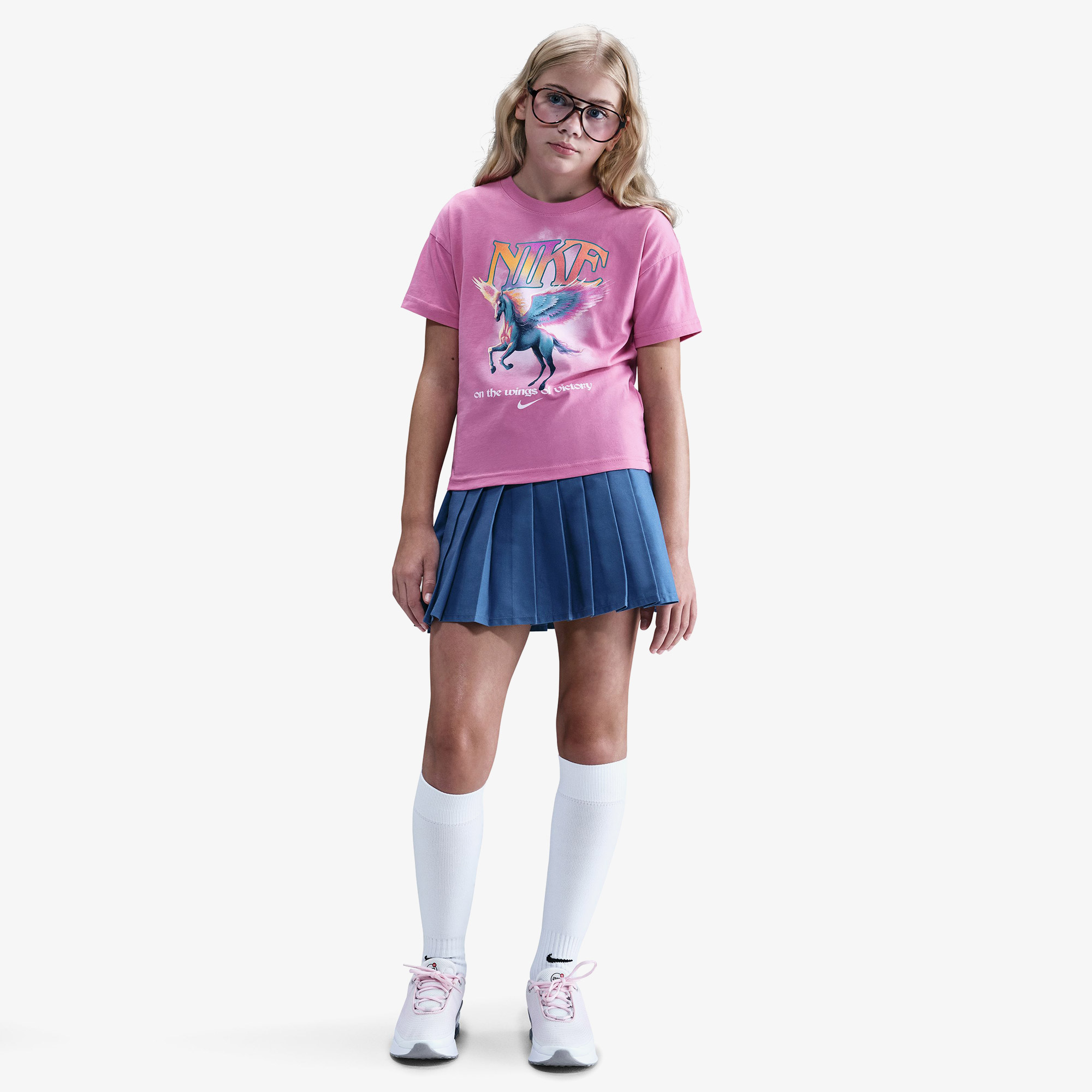  Nike Sportswear Flight Çocuk Pembe T-Shirt