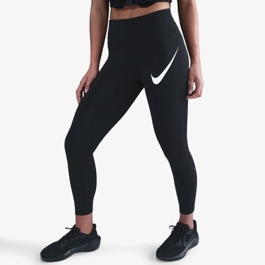  Nike Dri-Fit Tempo Swoosh Run Kadın Siyah Tayt