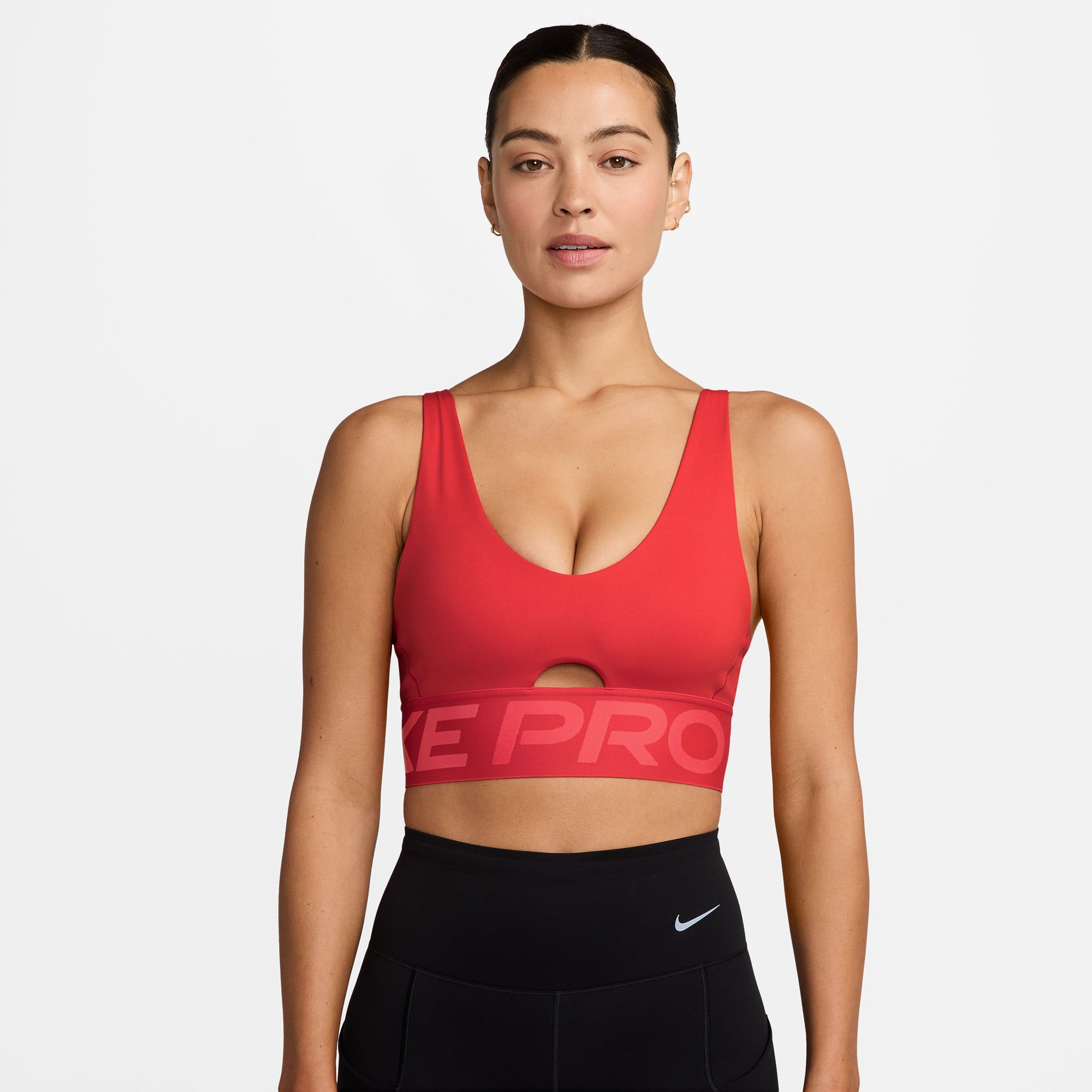  Nike Pro Indy Plunge Kadın Pembe Bra