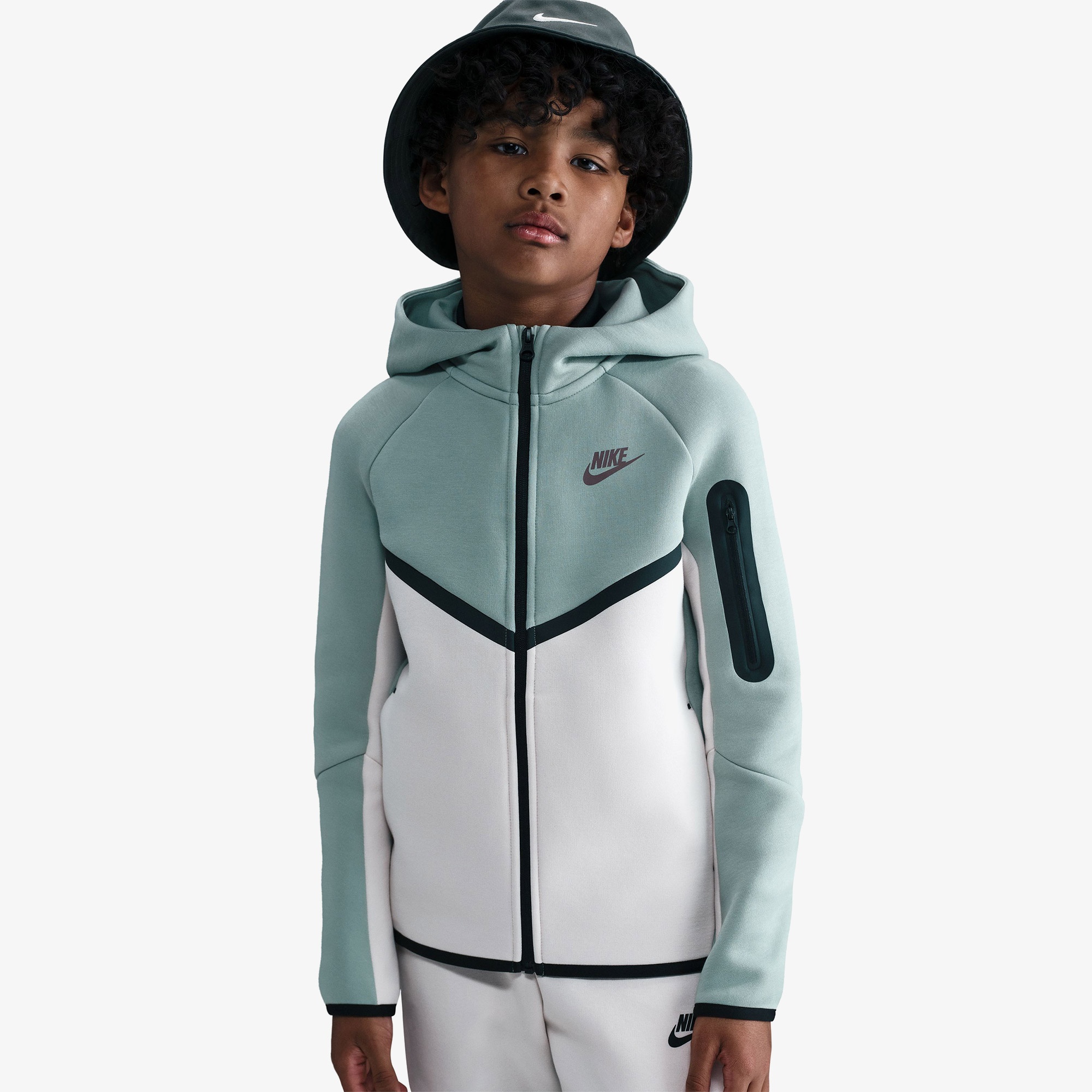 Nike Sportswear Tech Fleece Çocuk Yeşil Eşofman Üstü