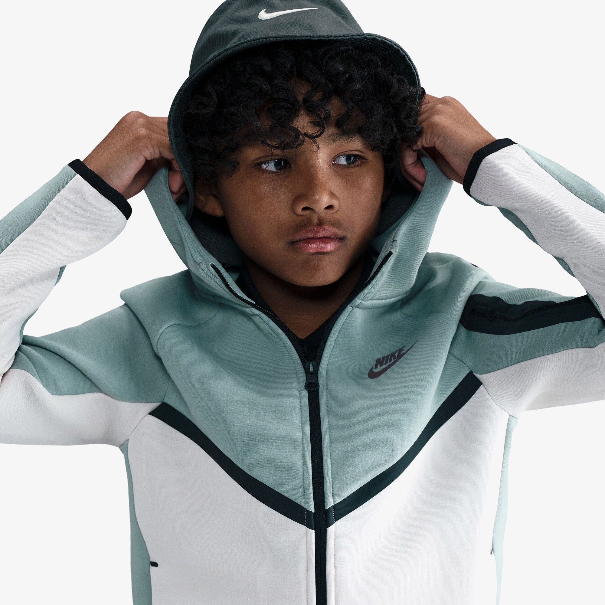 Nike Sportswear Tech Fleece Çocuk Yeşil Eşofman Üstü