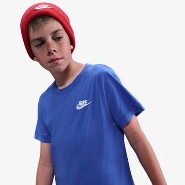  Nike Sportswear Futura Çocuk Mavi T-Shirt