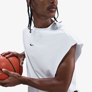  Nike Dri-Fit Top Street Erkek Beyaz T-Shirt