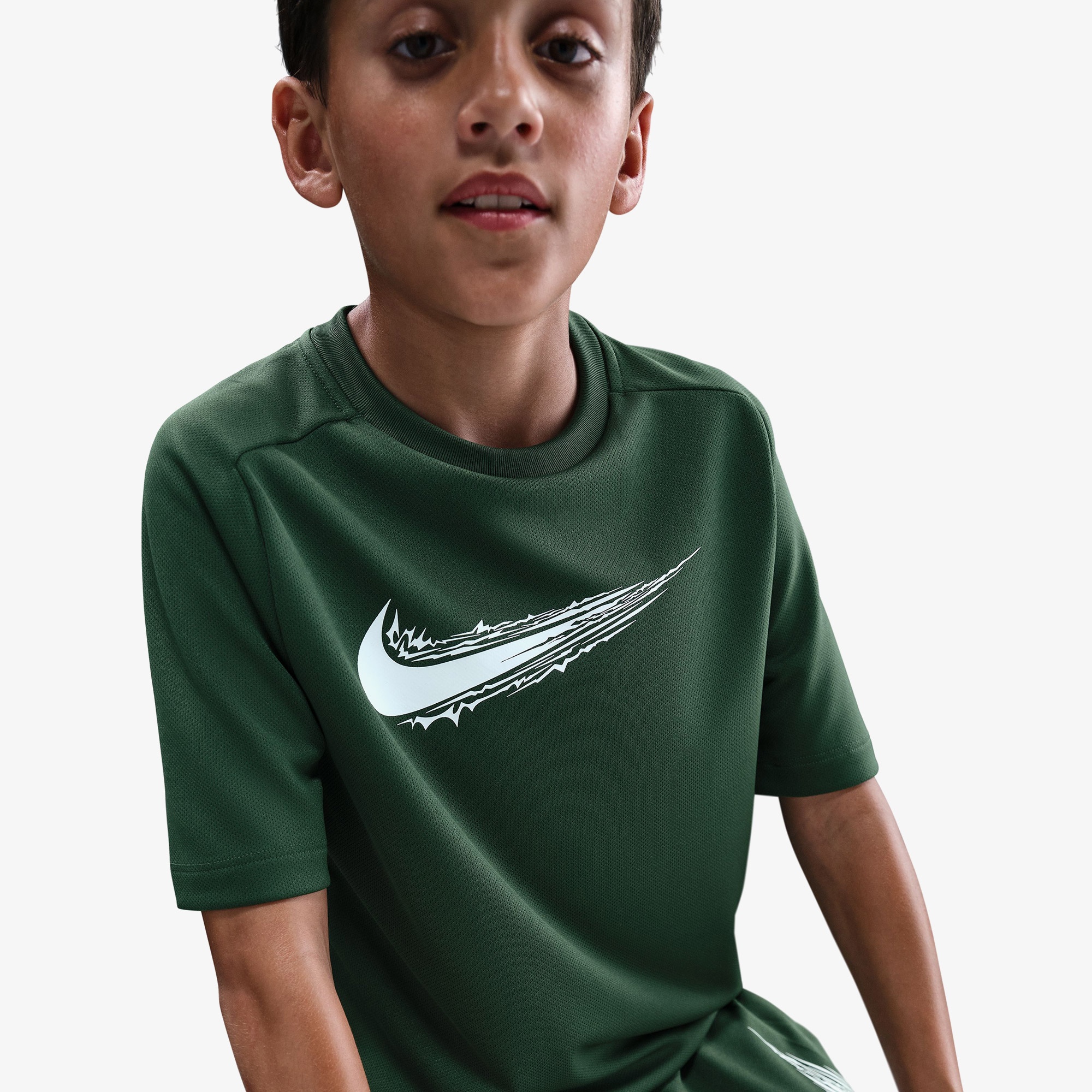 Nike Dri-Fit Multi Çocuk Yeşil T-Shirt