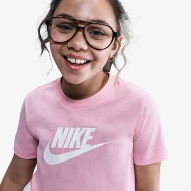  Nike Sportswear Futura Çocuk Pembe Crop T-Shirt