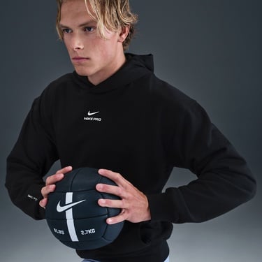  Nike Pro Dri-Fit Midlayer Erkek Siyah Hoodie