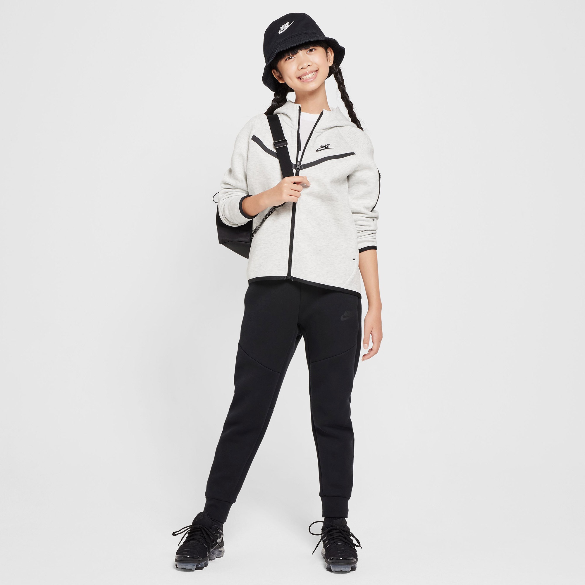 Nike Sportswear Tech Fleece Çocuk Beyaz Hoodie