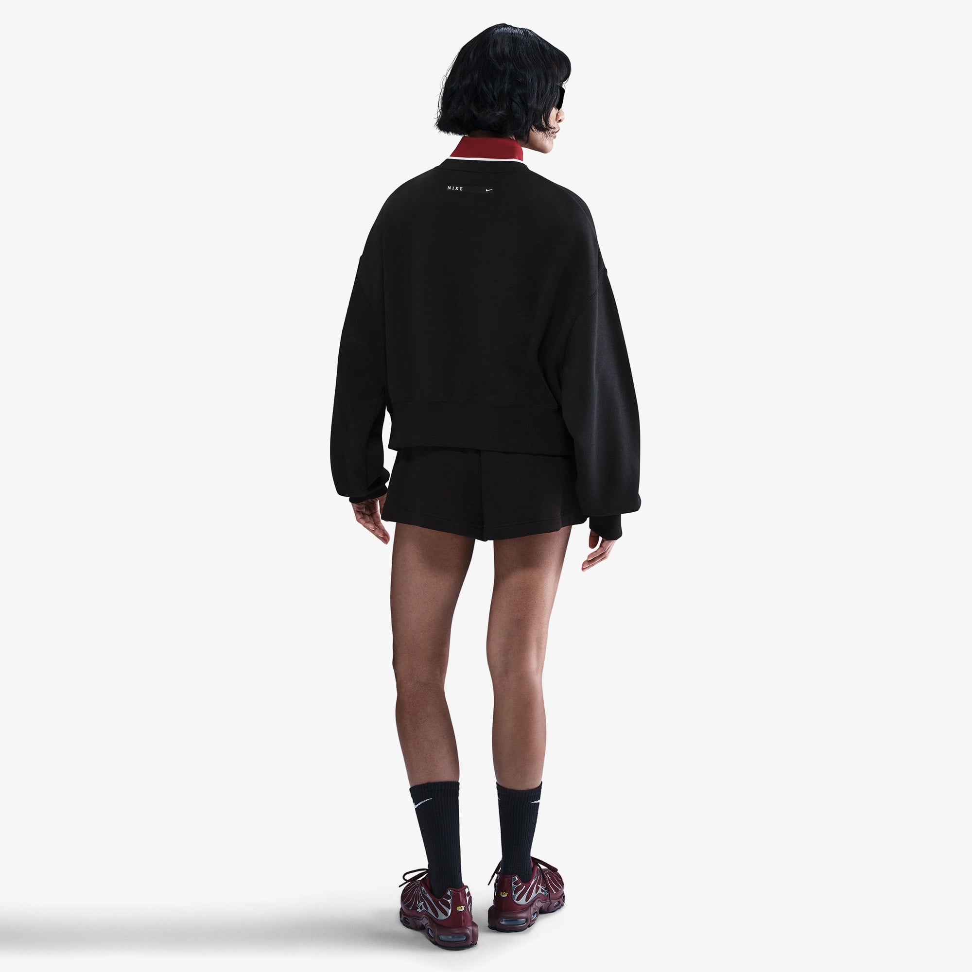 Nike Sportswear Phoenix Fleece Kadın Siyah Sweatshirt