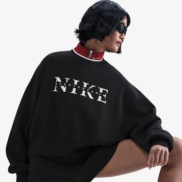  Nike Sportswear Phoenix Fleece Kadın Siyah Sweatshirt