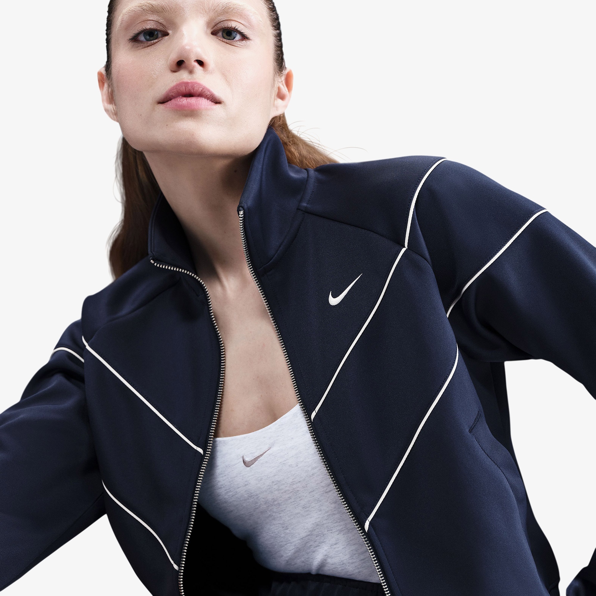 Nike Sportswear Windrunner Poly Kadın Lacivert Ceket