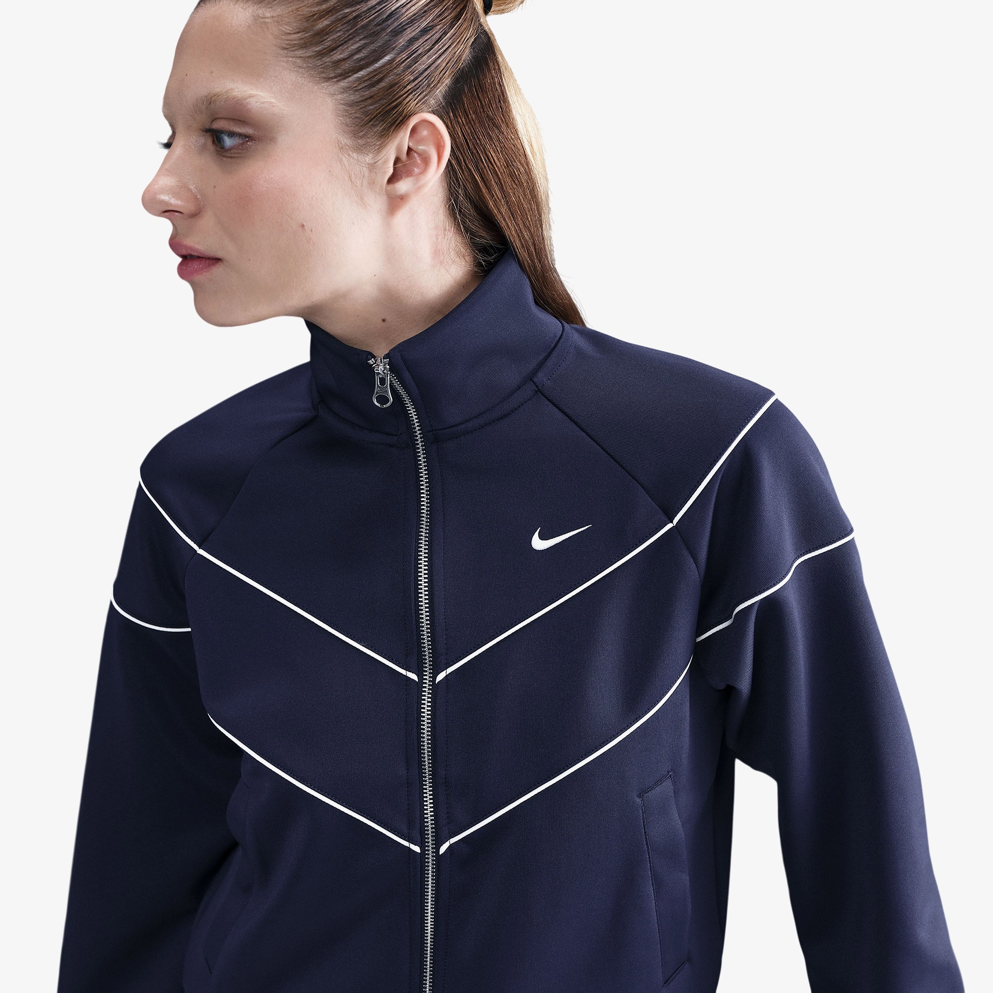 Nike Sportswear Windrunner Poly Kadın Lacivert Ceket