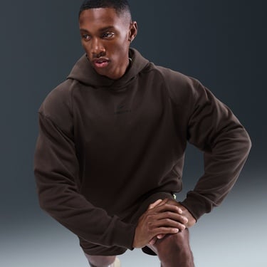  Nike Pro Dri-Fit Midlayer Erkek Kahverengi Hoodie