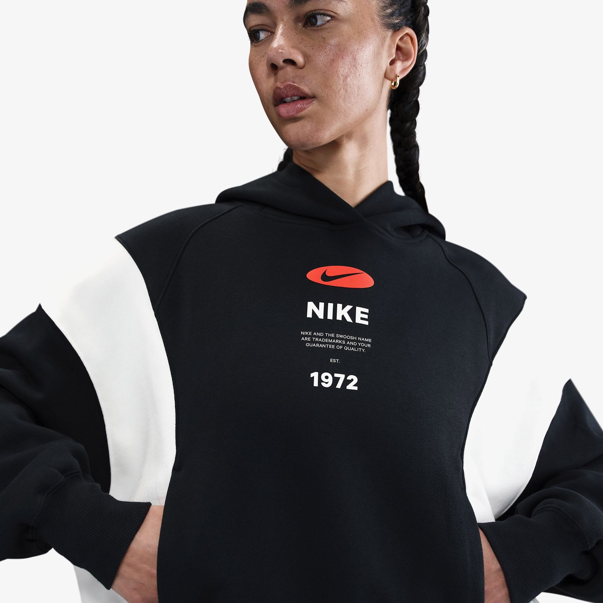 Nike Sportswear Phoenix Fleece Kadın Siyah Hoodie