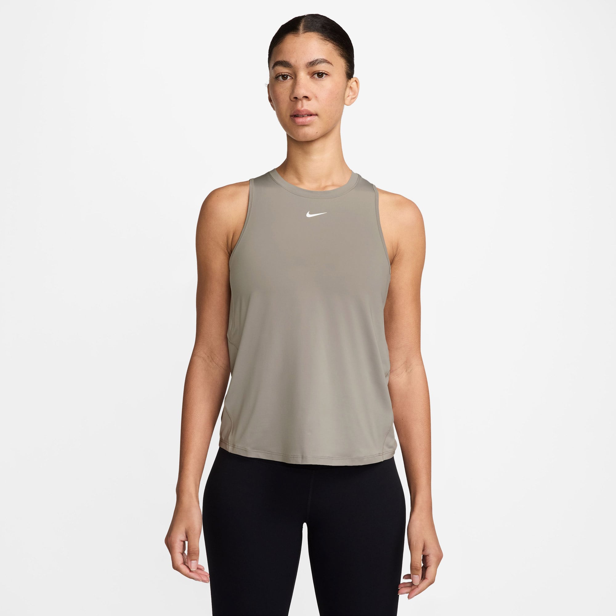  Nike One Classic Dri-Fit Kadın Gri T-Shirt