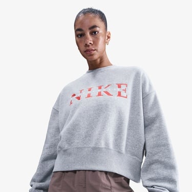  Nike Sportswear Phoenix Fleece Kadın Gri Sweatshirt
