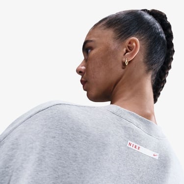  Nike Sportswear Phoenix Fleece Kadın Gri Sweatshirt